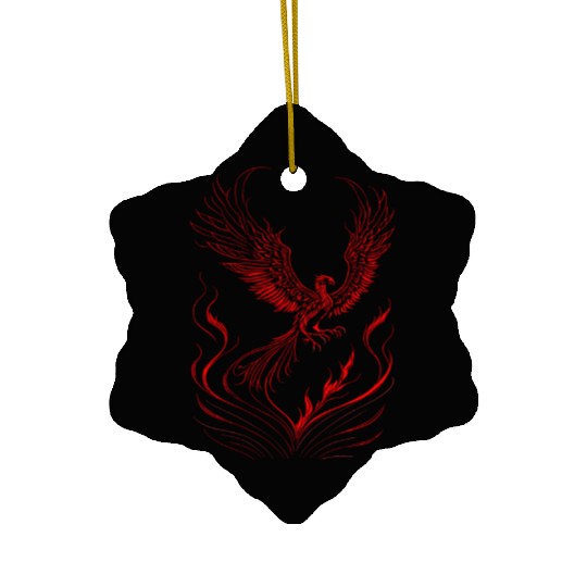 Phoenix Rising Ceramic Ornaments