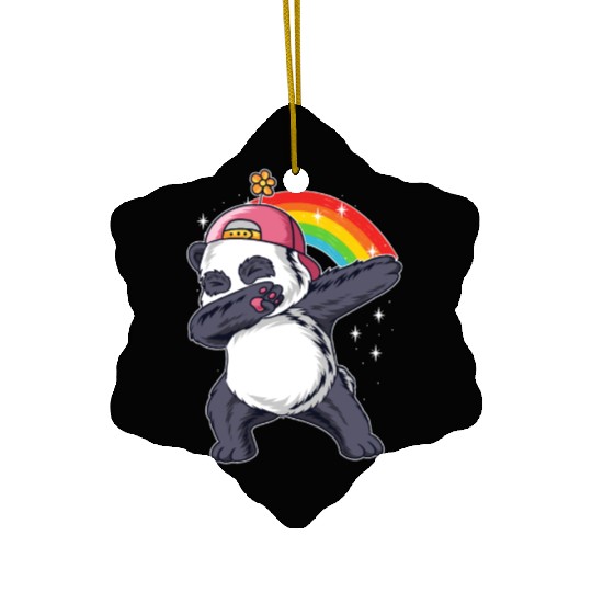 Dabbing Panda Panda Bear Friend Lover Giant Panda Ceramic Ornaments