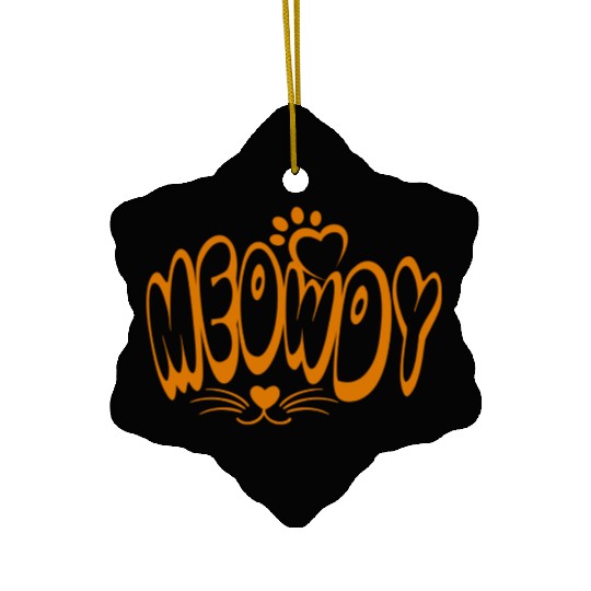 meowdy Ceramic Ornaments