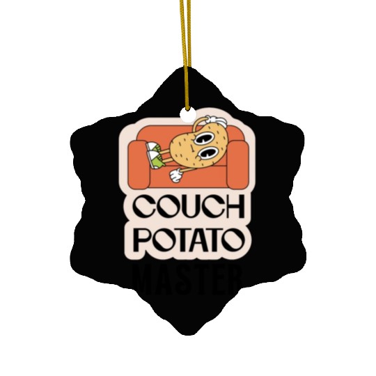 Couch Potato Master... Humor Ceramic Ornaments