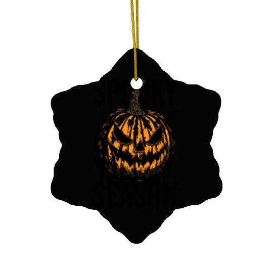 Halloween Jack O Lantern Spooky Season Ceramic Ornaments