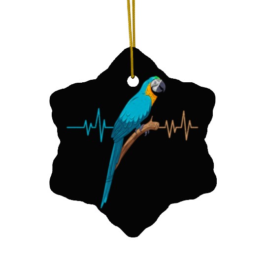 Macaw Heart Beat Parrot Bird Parrots Macaws Ceramic Ornaments