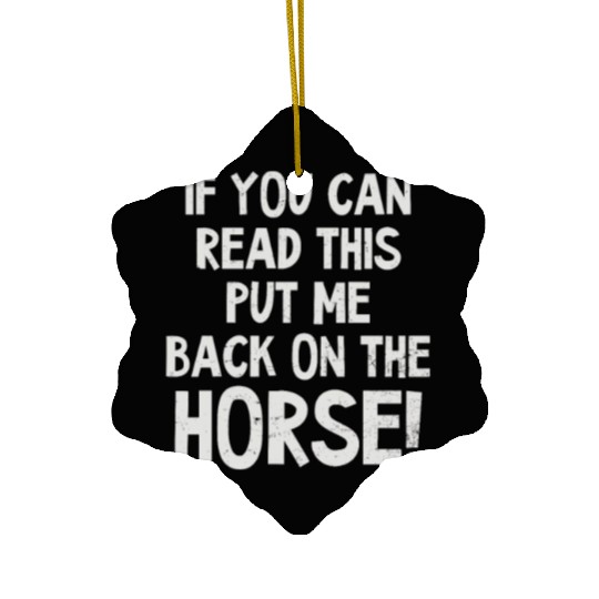 Horse Lover Can Read This Put Back On Horse Ceramic Ornaments