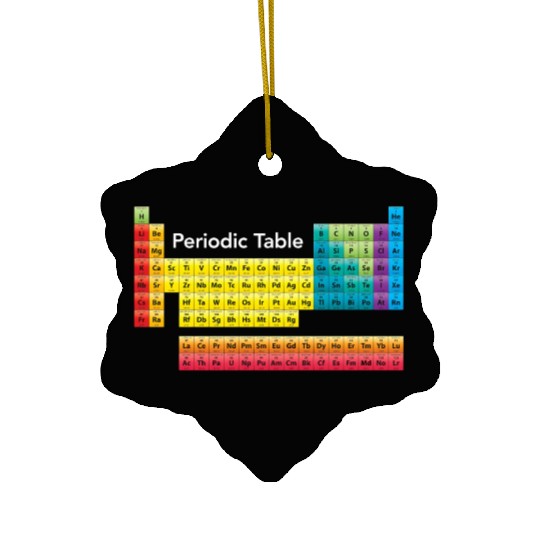 Color Periodic Table Of Elements Ceramic Ornaments