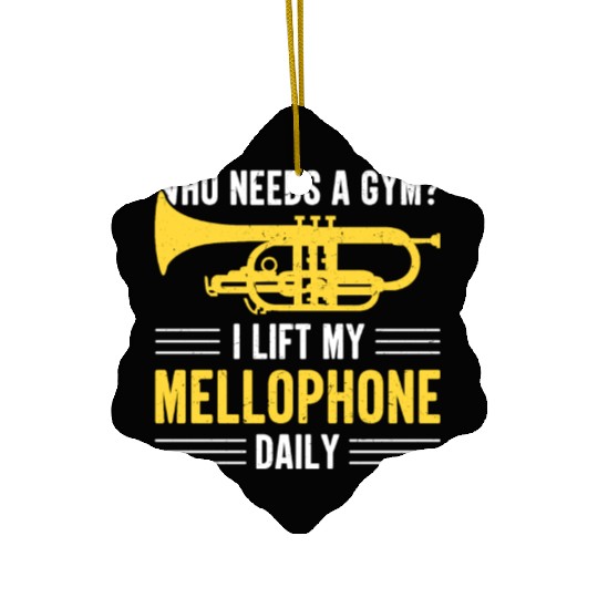 Mellophonist Musical Instrument Orchestra Ceramic Ornaments