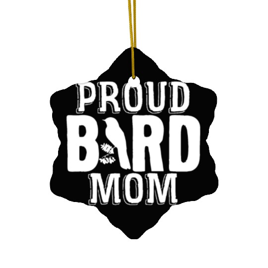 Bird Mom Birds Love Budgie Sparrow Heron Parrot Ceramic Ornaments