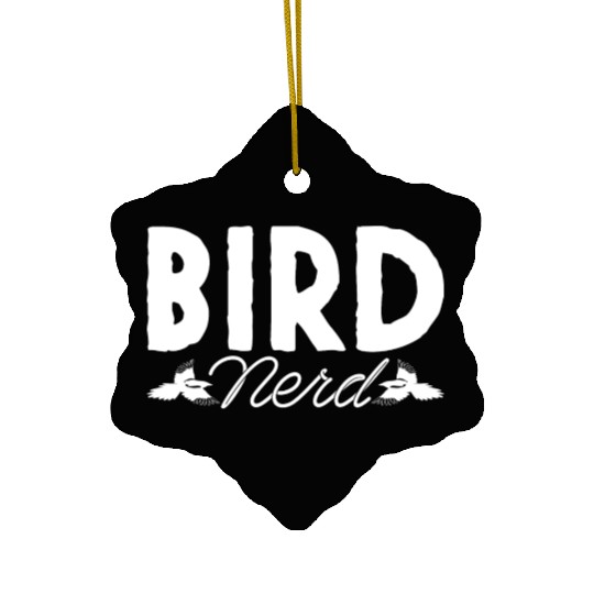 Bird Nerd Joke Birds Lover Budgie Parrot Heron Ceramic Ornaments