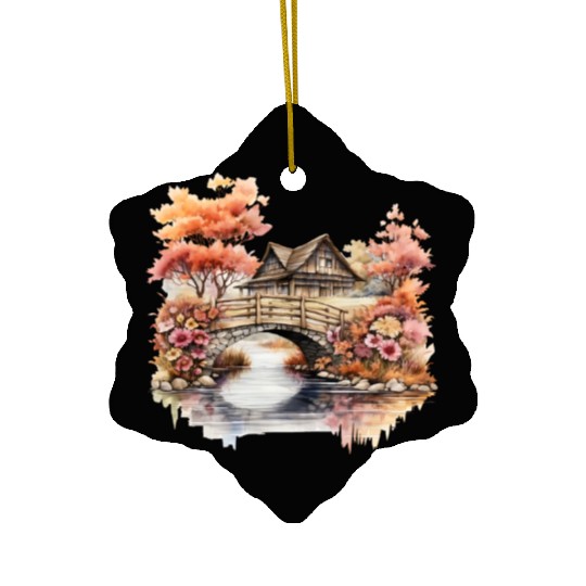 Wild Flowers Ceramic Ornaments Design - Funny gift