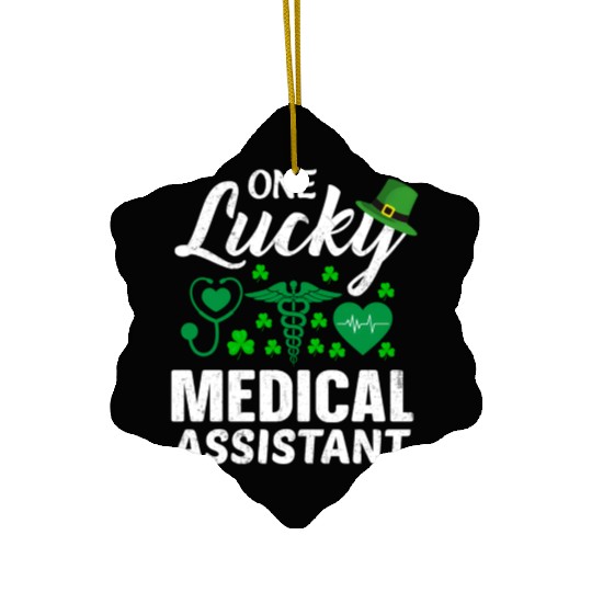 St Patrick'S Day Lucky Medical Assistant Ceramic Ornaments