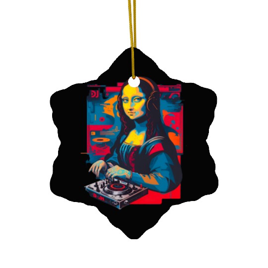 Dj Mona Lisa Ceramic Ornaments