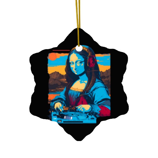 Dj Mona Lisa Ceramic Ornaments