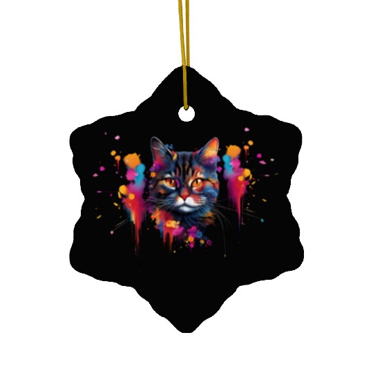 Unique Cat Art Shorthair Cat Ceramic Ornaments