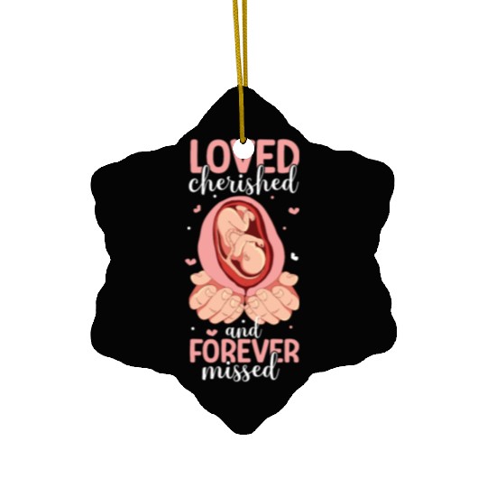 Infant Loss Miscarriage Awareness Pregnancy Loss Ceramic Ornaments