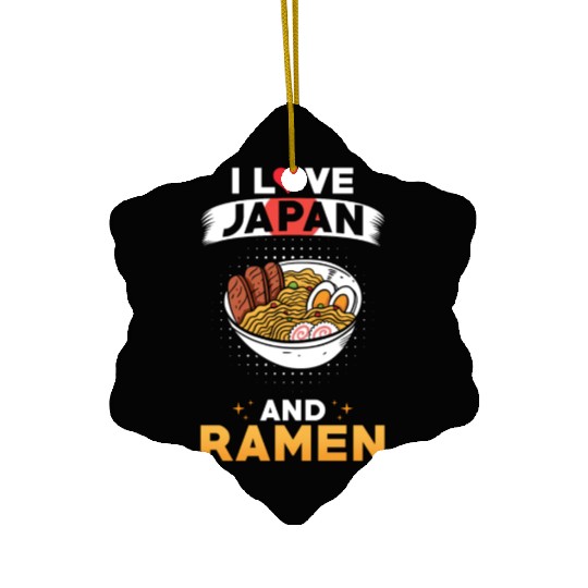 Ramen Japan Love Japanese Food Ceramic Ornaments
