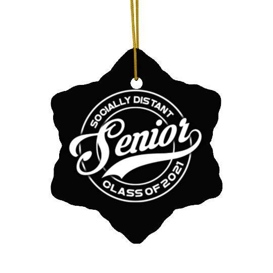 Graduating 2021 Senior Class Back To School Social Ceramic Ornaments