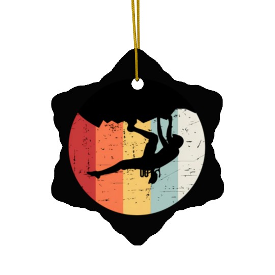 Climber Climbing Bouldering Free Climbing Ceramic Ornaments