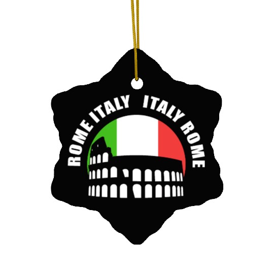 Rome Italy Tourist Guide Ceramic Ornaments