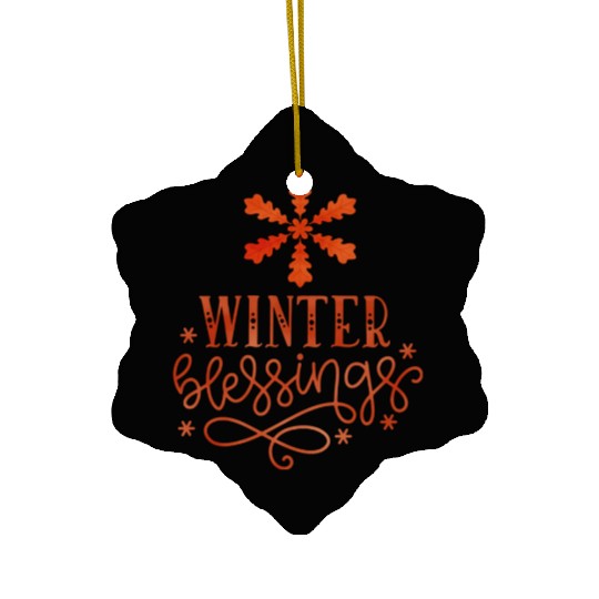 Snowflake Ceramic Ornaments