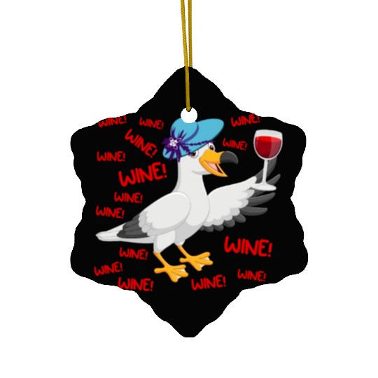 Seagull Ceramic Ornaments Wine Lover North German Seagulls