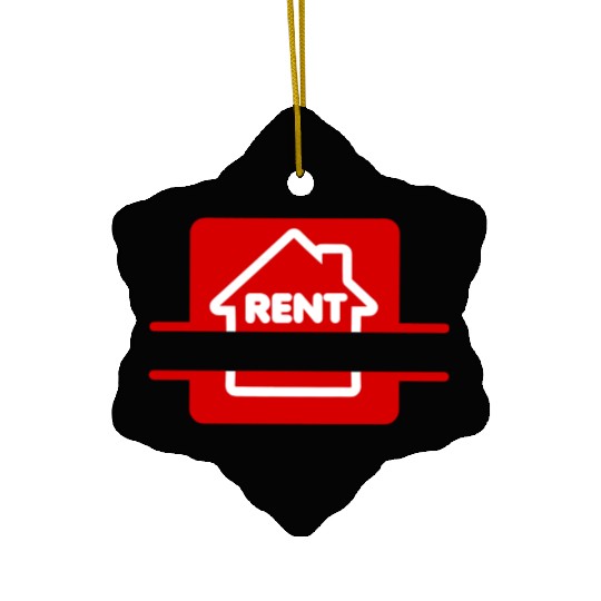 Rent house red image Ceramic Ornaments