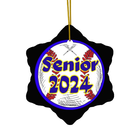 Baseball Senior Class of 2024 Ceramic Ornaments