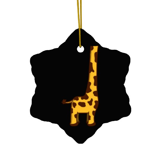 Funny Giraffe Without Head Cool Halloween Costume Ceramic Ornaments