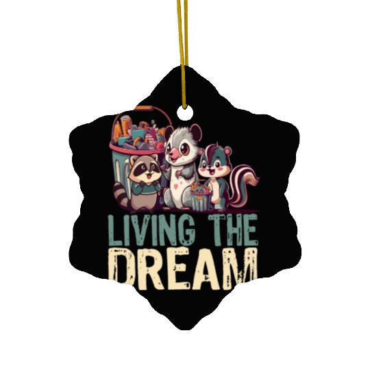 Living The Dream - Cute Anime Kawaii Japanese Love Ceramic Ornaments