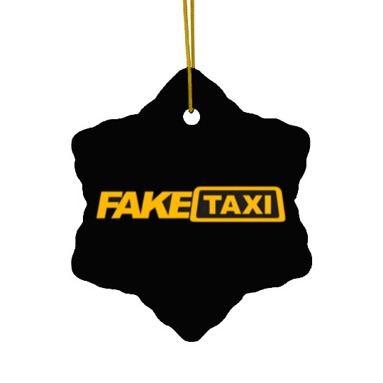 fack taxi Ceramic Ornaments