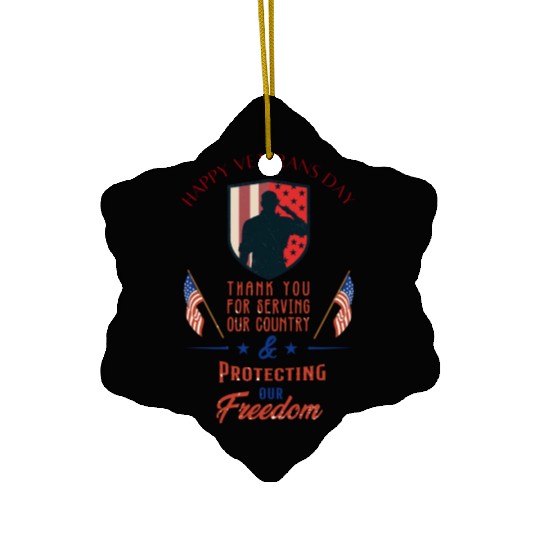Veterans Day Ceramic Ornaments