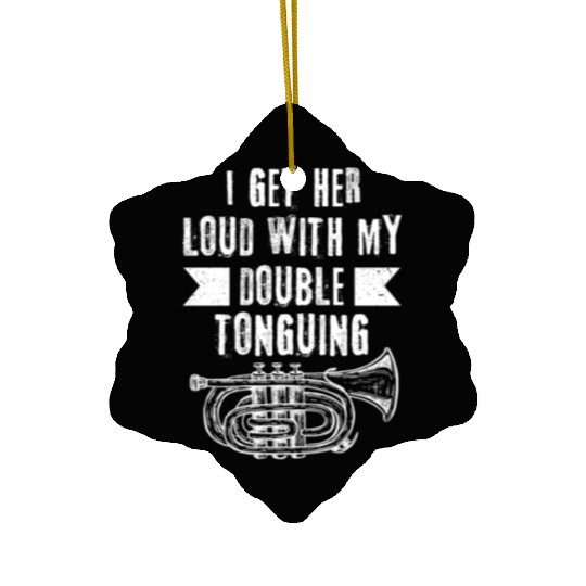 Mellophonist Musical Instrument Orchestra Ceramic Ornaments