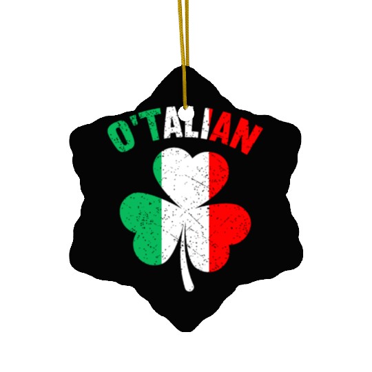 Italian Irish Relationship St Patrick's Dayethnici Ceramic Ornaments