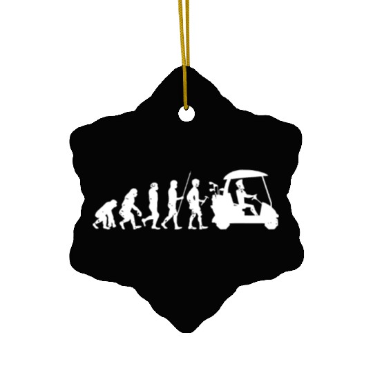 Golf Evolution Funny | Golfers Ceramic Ornaments