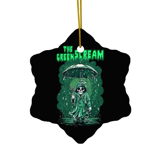 The Green Scream Ceramic Ornaments