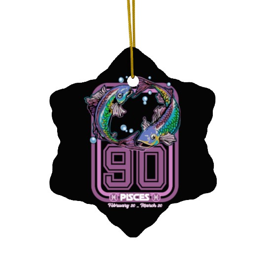 Pisces Born in 1990 Zodiac star sign horoscope Ast Ceramic Ornaments