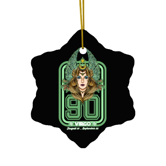 Virgo Born in 1990 Zodiac star sign horoscope Astr Ceramic Ornaments