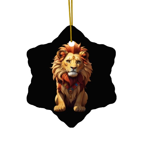 Lion art design Ceramic Ornaments