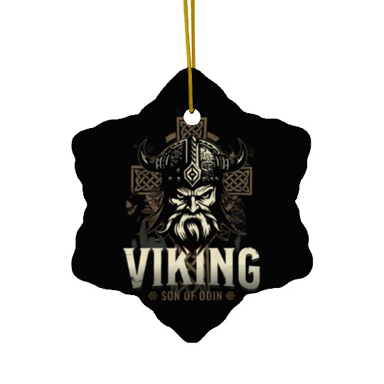 viking warrior Ceramic Ornaments
