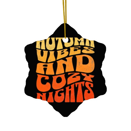 Autumn Bliss Ceramic Ornaments