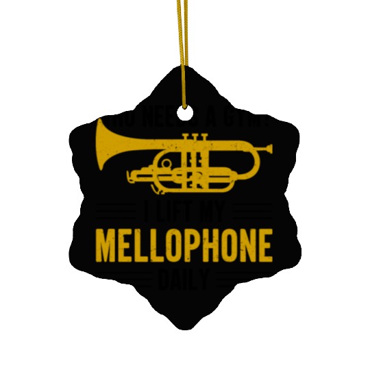 Mellophonist Musical Instrument Orchestra Ceramic Ornaments