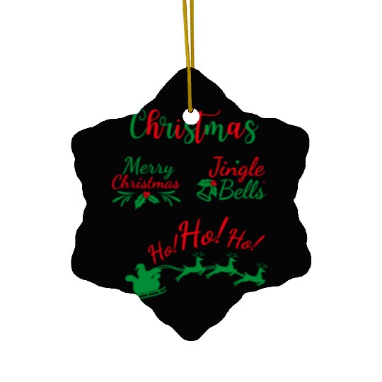 Jolly Christmas Ceramic Ornaments