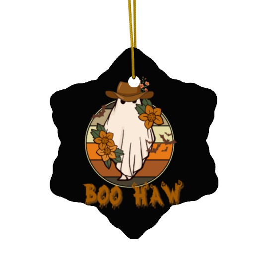 BOO HAW Western Halloween Ceramic Ornaments