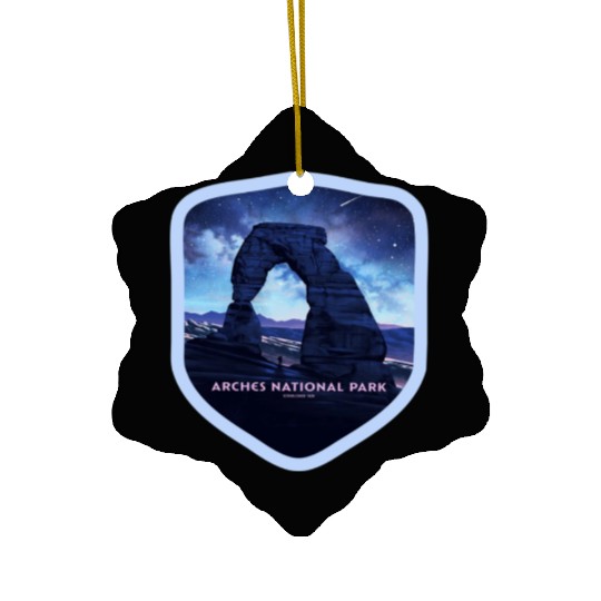 Arches National Park Stickers Ceramic Ornaments