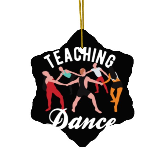 Dance Teacher Teaching Dance Ceramic Ornaments