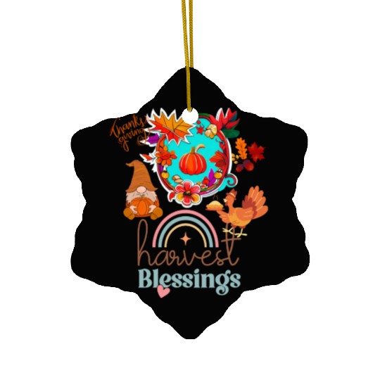 "Harvest Blessings" Ceramic Ornaments