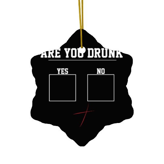 You Drunk? | Funny Beer Drinking, Bar Party Humor Ceramic Ornaments