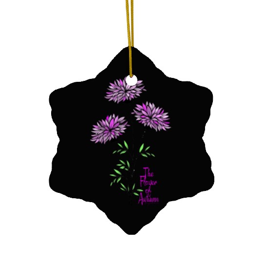 The Flower of Autumn Ceramic Ornaments