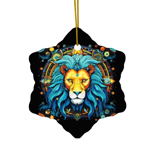 Embrace Your Leo Identity: Leo Pride Ceramic Ornaments