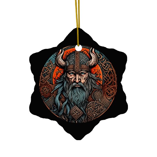 Viking / Odin / Thor / Celtic / Helmet / Nordic Ceramic Ornaments