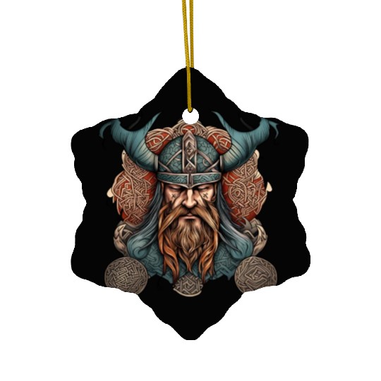 Viking / Odin / Thor / Celtic / Helmet / Nordic Ceramic Ornaments