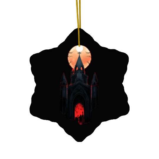 Midnight Citadel Ceramic Ornaments